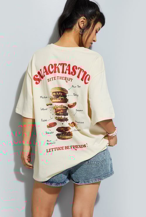 ALAYA F x URB_N Women Back Print T-shirt