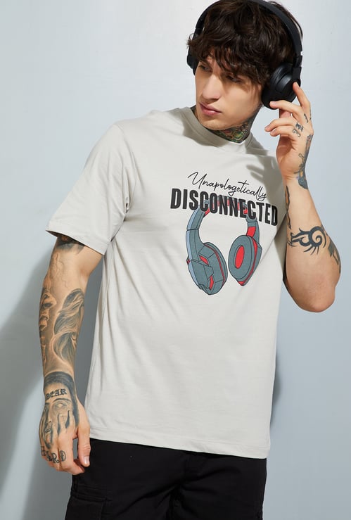 URB_N Men Printed Regular Fit T-shirt