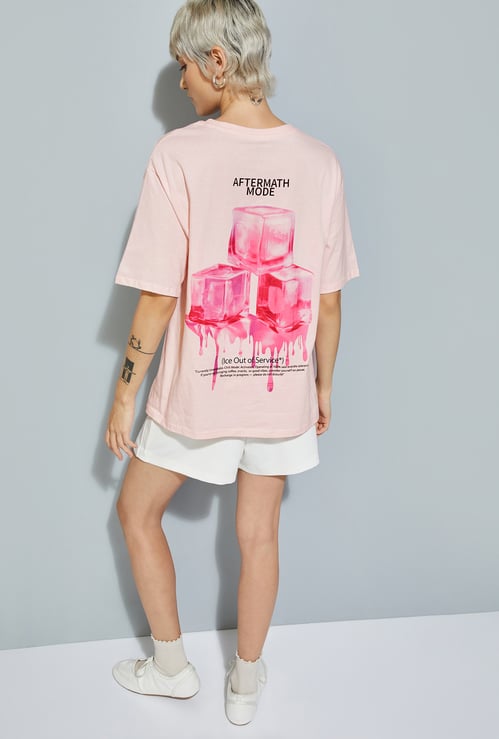 ALAYA F x URB_N Women Printed Oversized T-shirt