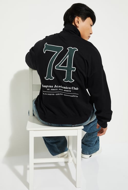 URB_N Men Printed Oversized Sweatshirt