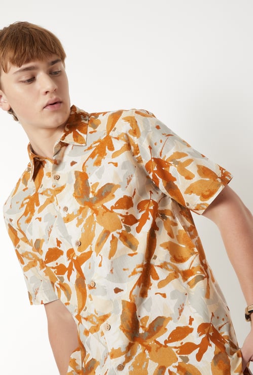 Men Printed Slim Fit Shirt