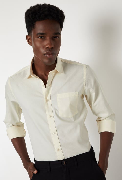 Men Patterned Regular Fit Formal Shirt