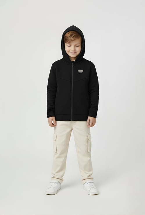 Boys Printed Hooded Sweatshirt
