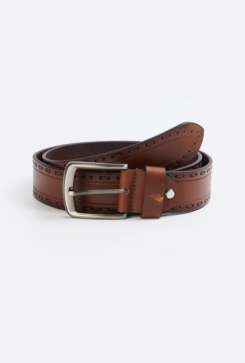 Men Textured Belt