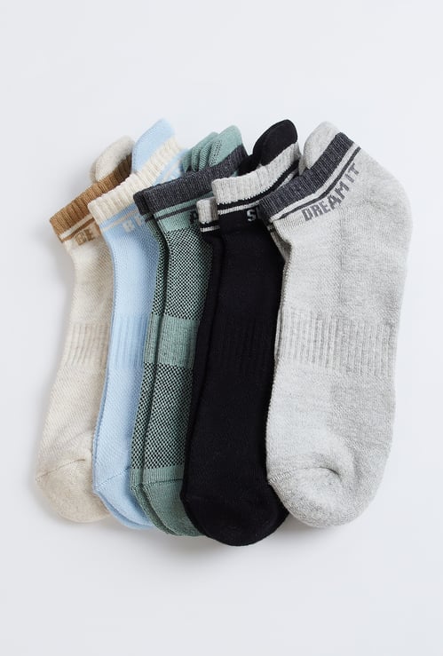 Men Assorted Ankle Length Socks - Pack of 5