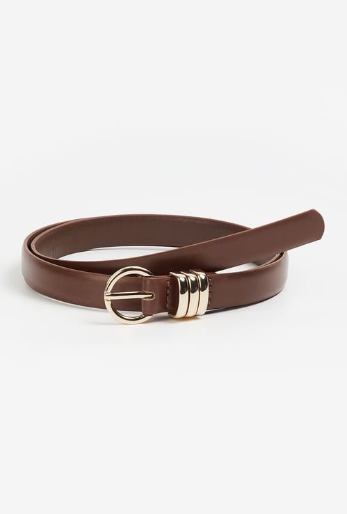 Women Solid Slim Belt