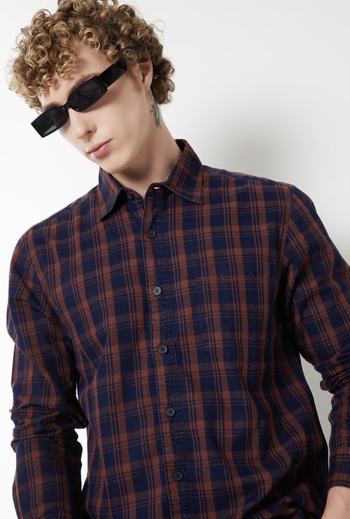Men Checked Regular Fit Shirt
