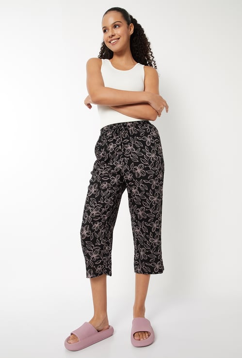 Women Printed Sleepwear Capri