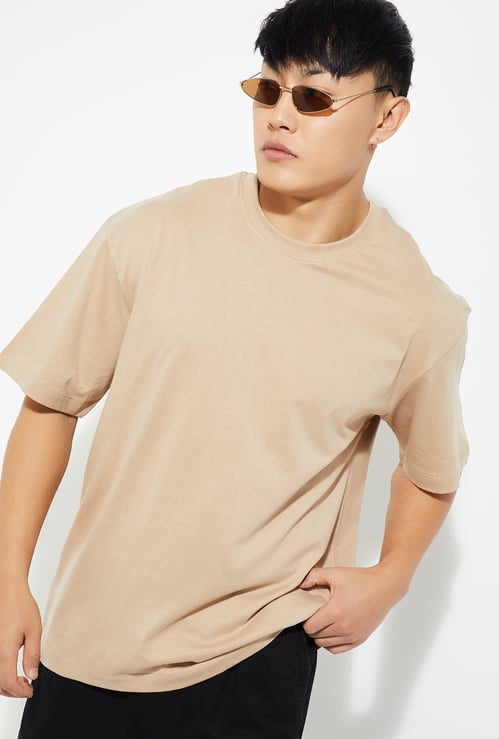 URB_N Men Solid Oversized T-shirt