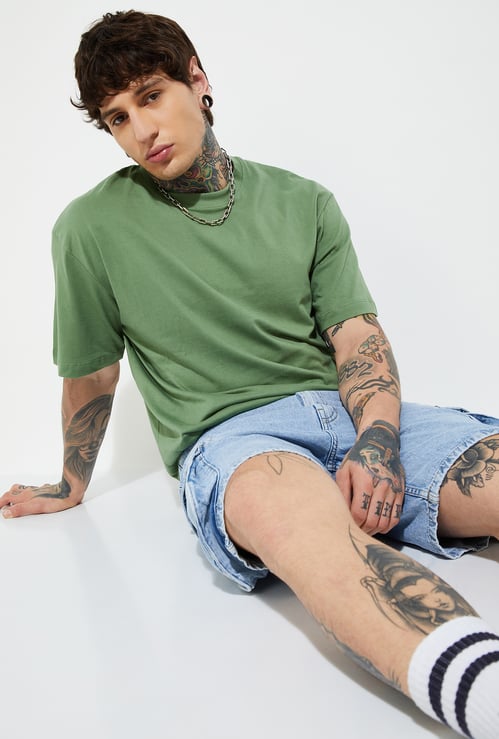 URB_N Men Solid Oversized T-shirt