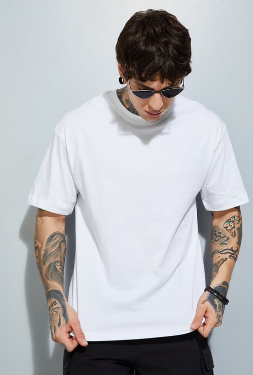 URB_N Men Solid Oversized T-shirt