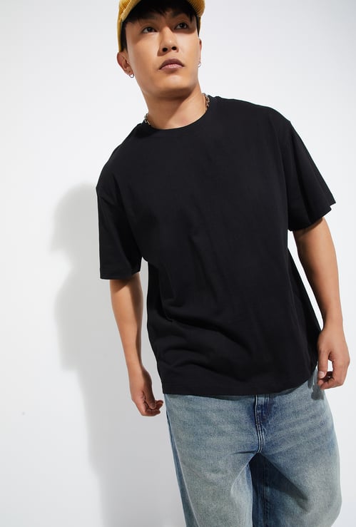 URB_N Men Oversized Solid T-shirt