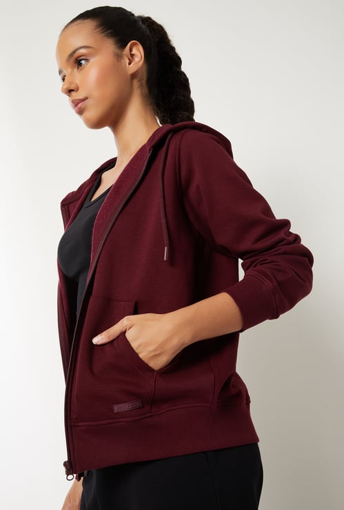 Women Solid Hooded Jacket