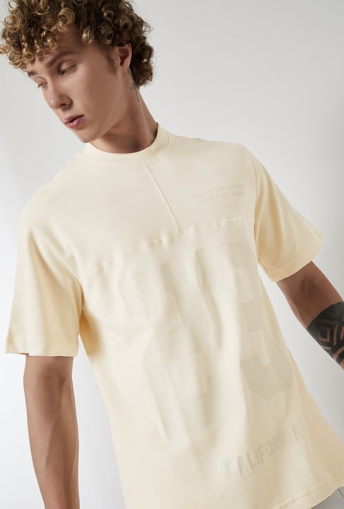 Men Printed Regular Fit Sports T-shirt