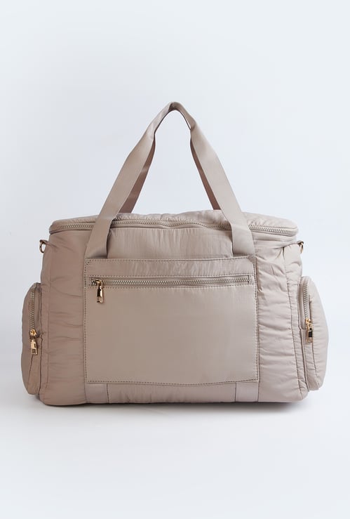 Women Solid Duffle Bag