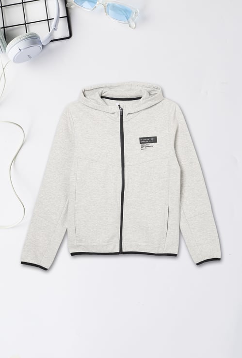 Boys Printed Hooded Sweatshirt