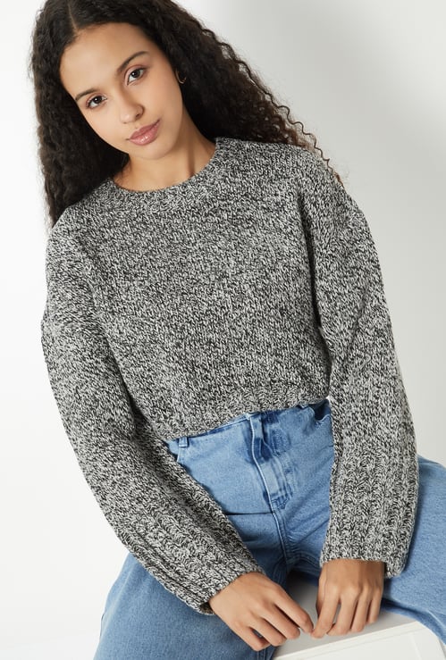 Women Knit Boxy Fit Sweater