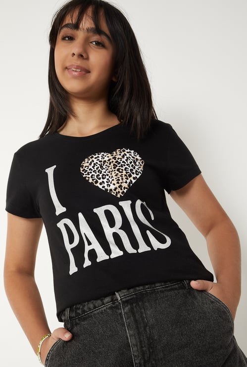 Girls Graphic Print T-shirt