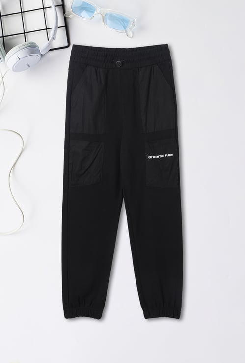 Boys Printed Full Length Joggers
