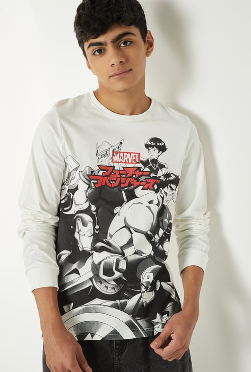 Boys Marvel Print T-shirt