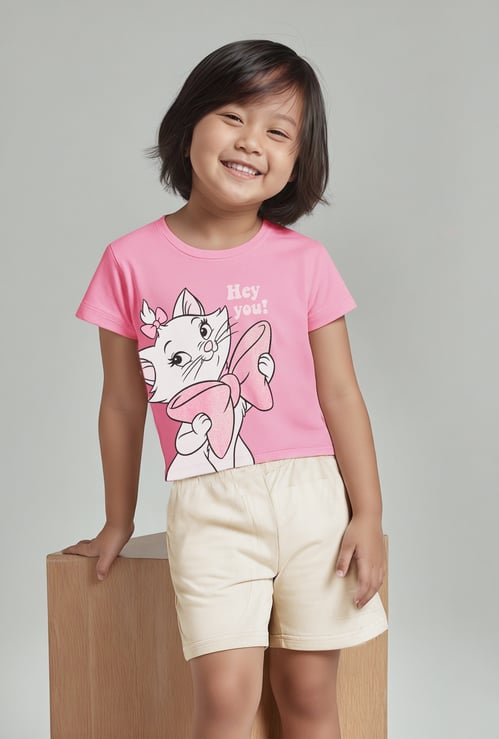 Girls Marie Printed Oversized T-shirt