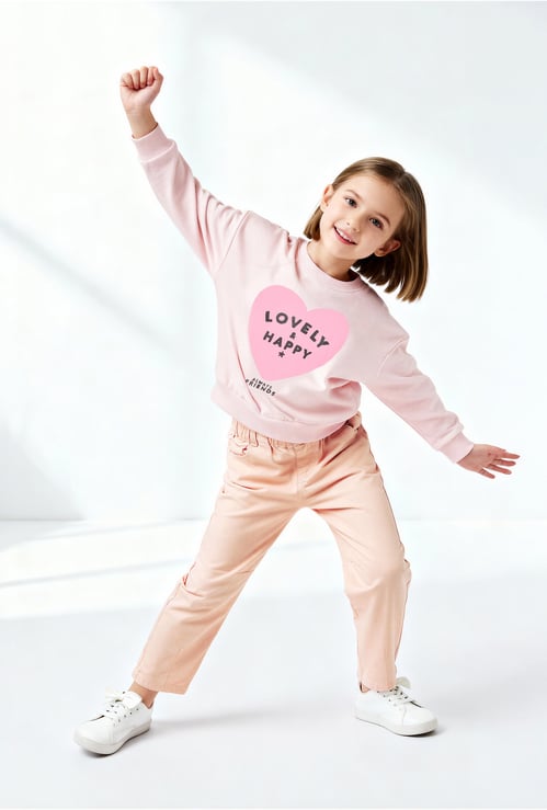 Girls Printed Sweatshirt