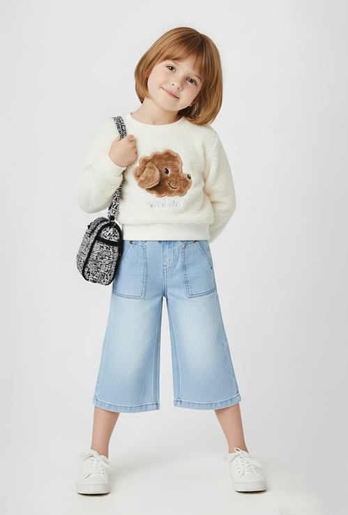 Girls Applique Sweatshirt