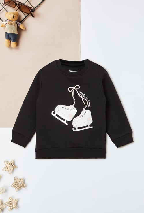 Girls Printed Sweatshirt