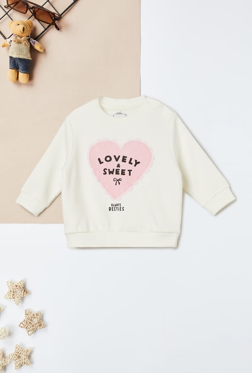 Girls Applique Sweatshirt