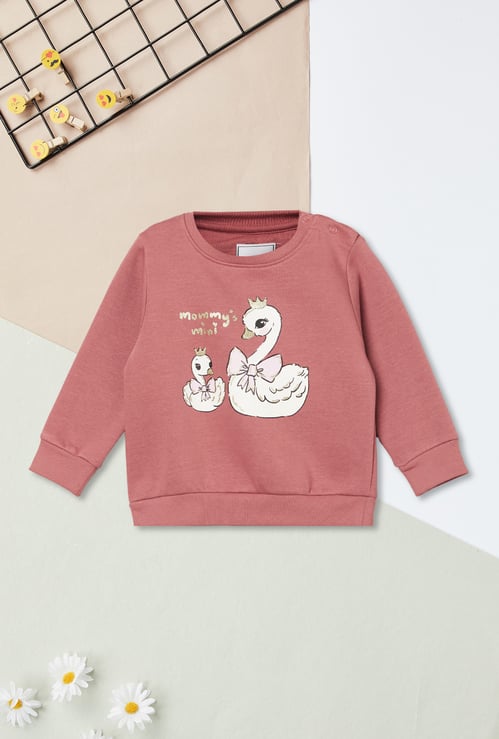 Girls Printed Sweatshirt
