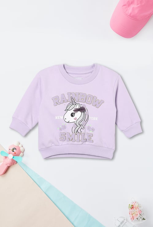 Girls Applique Sweatshirt