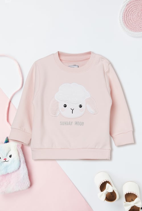 Girls Applique Sweatshirt