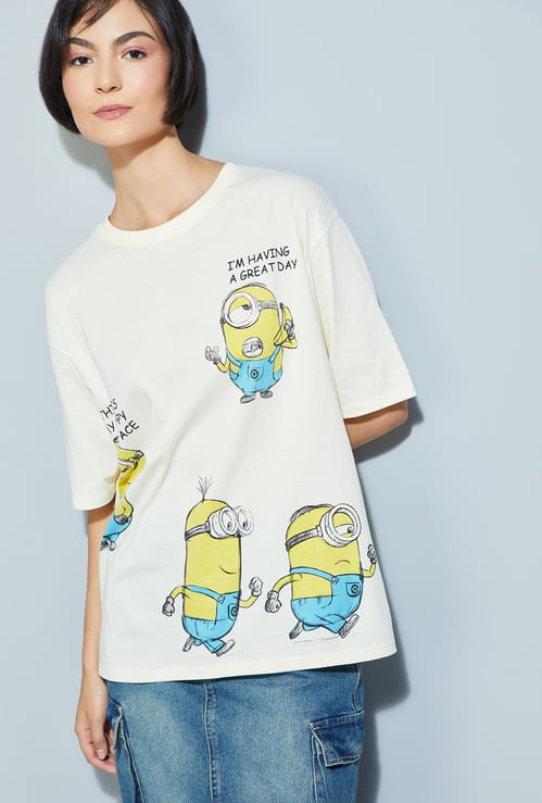 ALAYA F x URB_N Women Minions Print T-shirt