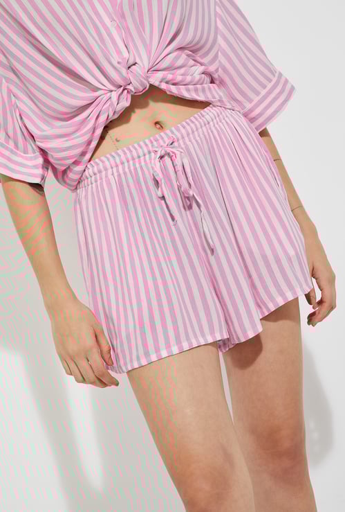 ALAYA F x URB_N Women Flared Shorts