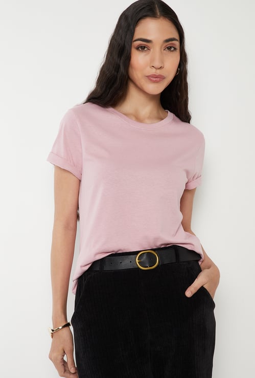 Women Solid T-shirt