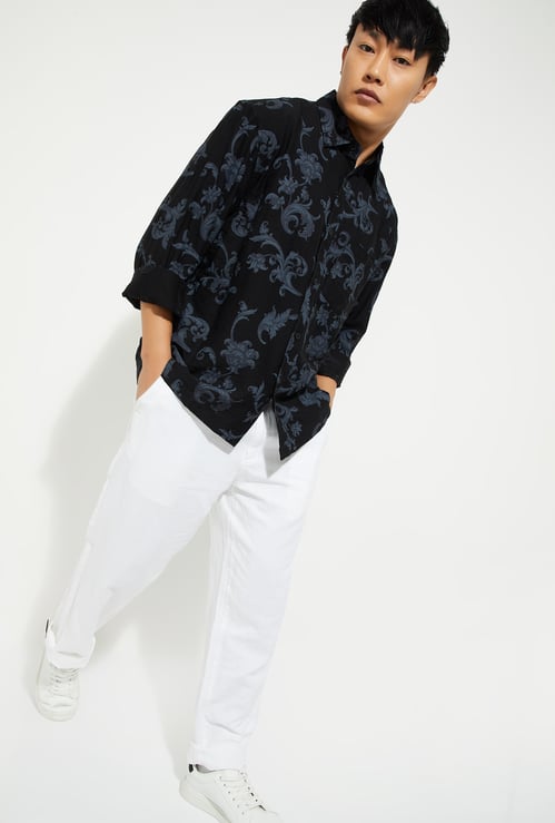 URB_N Men Printed Relaxed Fit Shirt