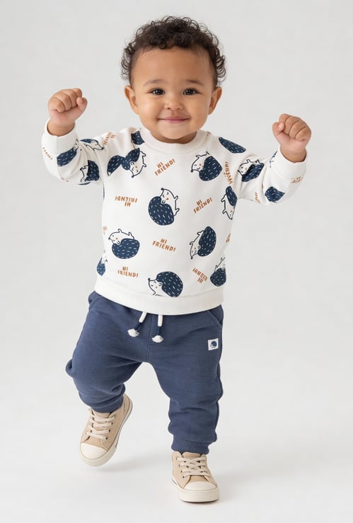 Boys Printed Joggers Set