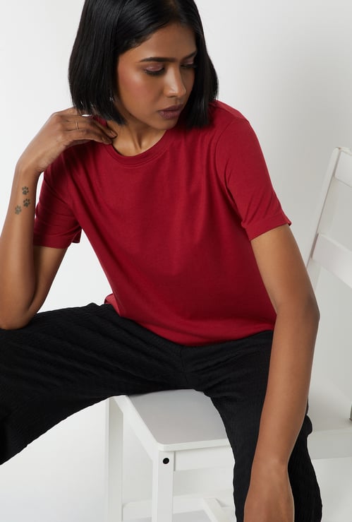 Women Solid T-shirt