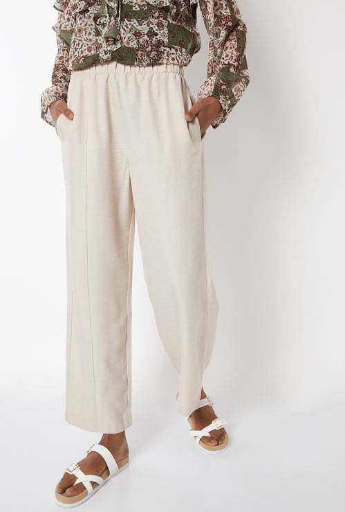 Women Textured Trousers