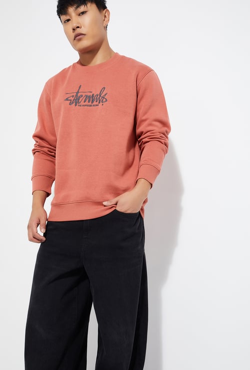URB_N Men Embroidered Sweatshirt