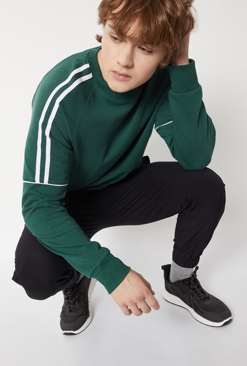 Men Side Striped Sweatshirt