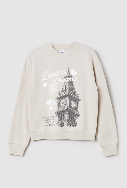 Girls Printed Sweatshirt