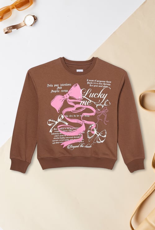 Girls Printed Sweatshirt