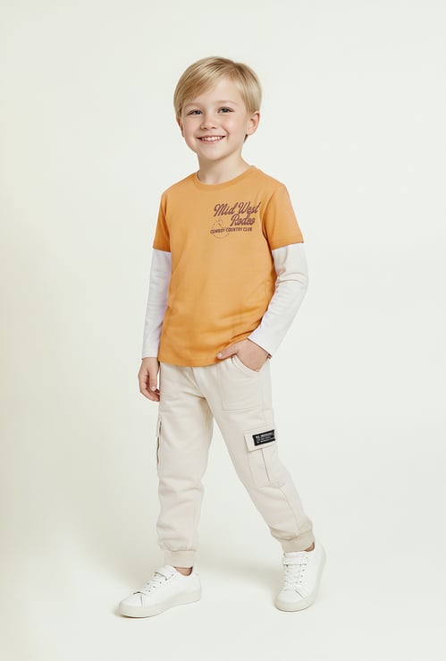 Boys Colourblock Oversized T-shirt