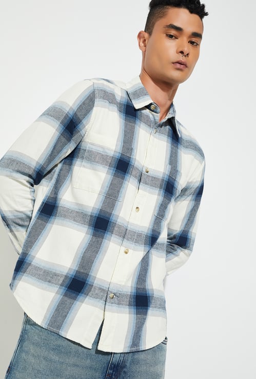 URB_N Men Checked Regular Fit Shirt