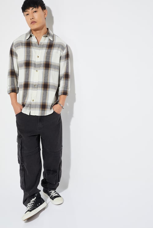 URB_N Men Checked Regular Fit Shirt