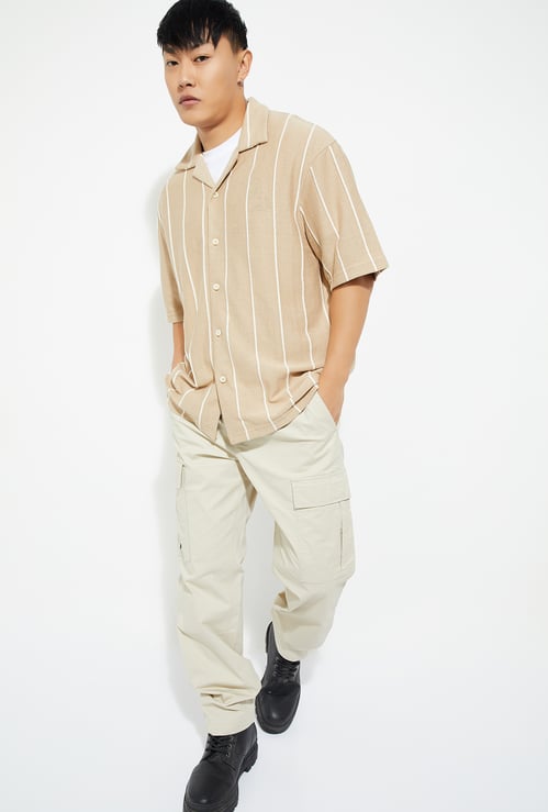 URB_N Men Striped Relaxed Fit Shirt