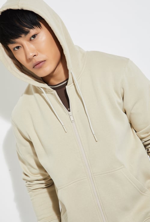 URB_N Men Solid Hooded Sweatshirt