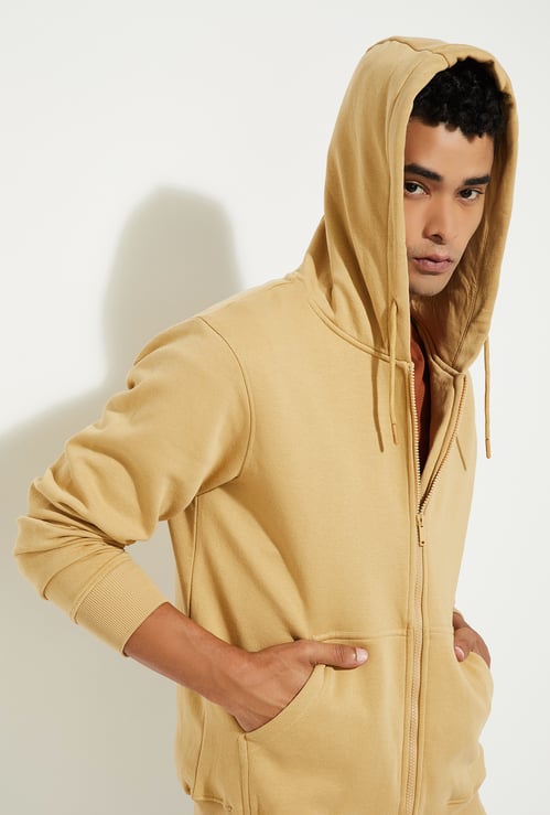 URB_N Men Solid Hooded Sweatshirt
