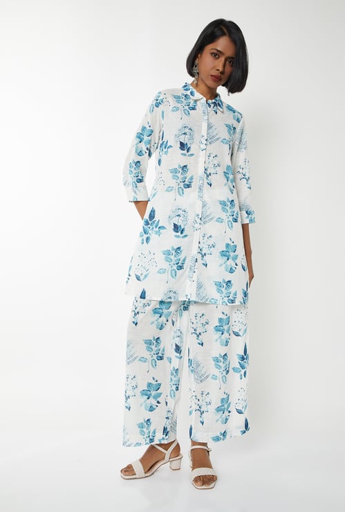 Women Floral Print Straight Kurta Set